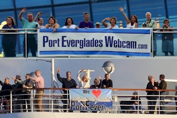 Port Everglades Webcam Banner Waves